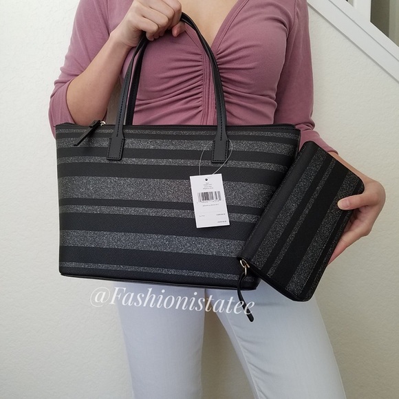 NWT KATE SPADE NY HANI HAVEN LANE SET TOTE WALLET - Picture 2 of 6